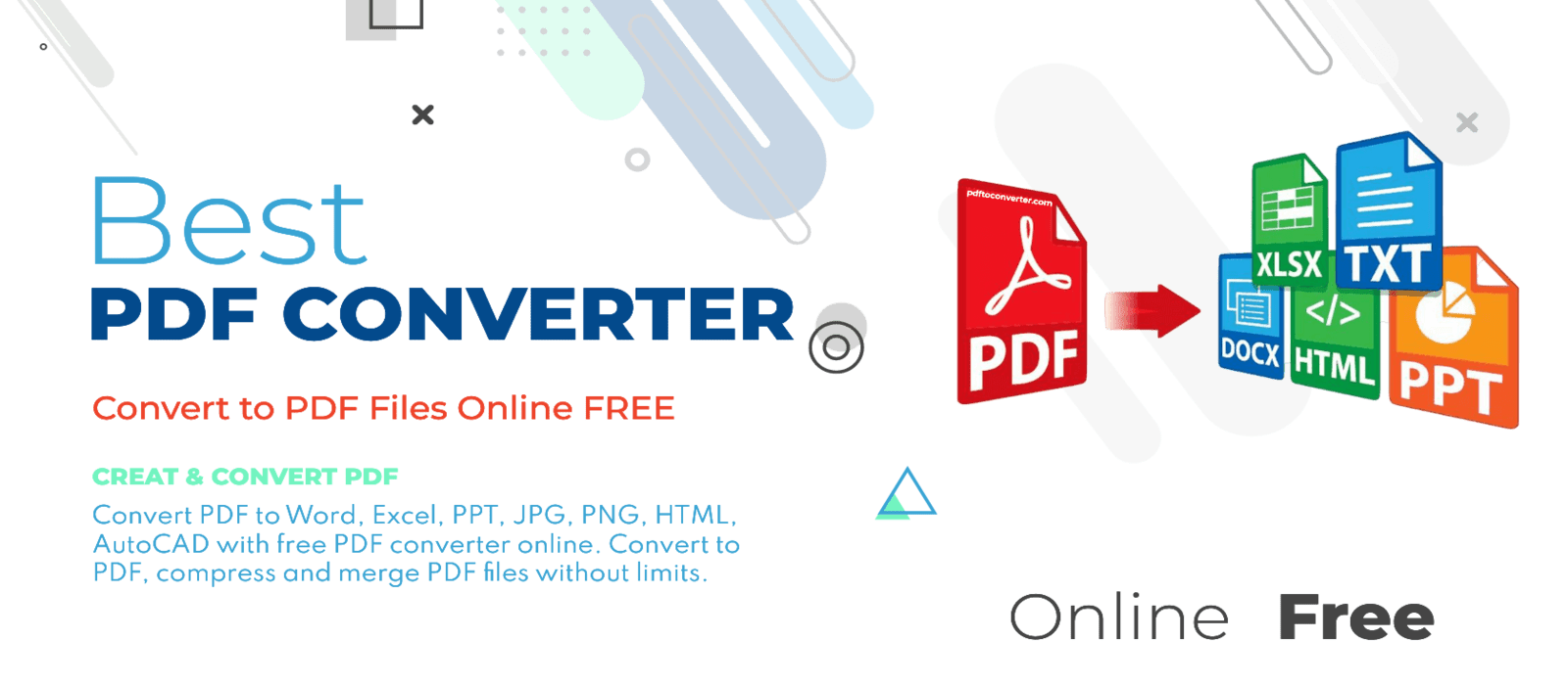 Convert files to and from PDF format effortlessly with PDFtoConverter. Create, convert, and merge PDFs with ease. Experience the best PDF conversion tool